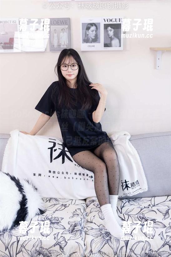 BoBoSocks袜啵啵 - 白天看甜甜圈无圣光图集，薄黑丝（脚尖加固款），真觉得自己挺反常的！