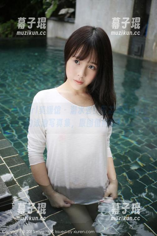MyGirl美媛馆 - 潜水去！田芯娜Angel的泳池写真集，原图值得翻腾！