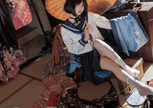 加代子白裙与纸悦Etsu_ko的搭配，图库中一抹不可思议的快感。